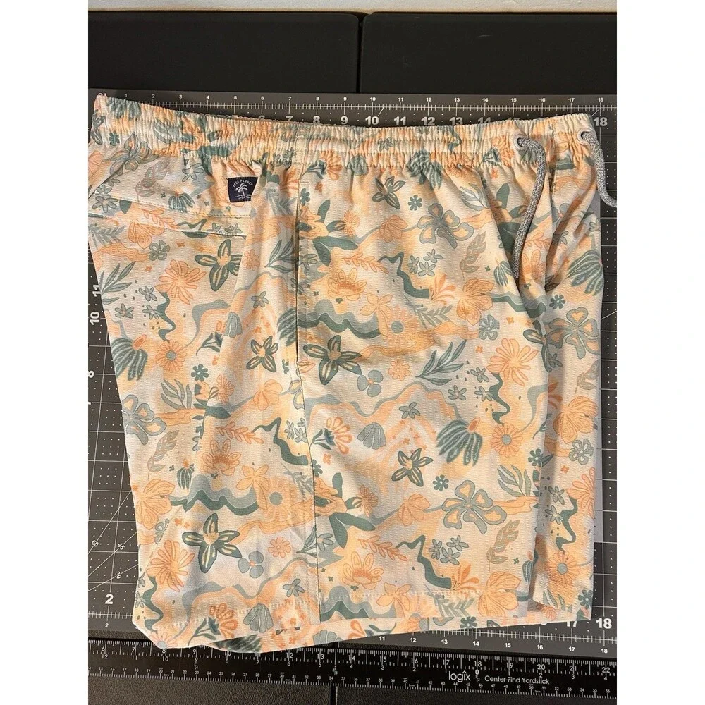 Free Original Planet XL Swim Trunks Men’s Swimming Shorts Bright Peachy Green